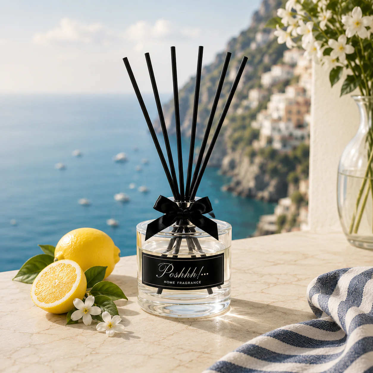 Poshhh Co Amalfi Reed Diffusers handmade in Fife, Scotland