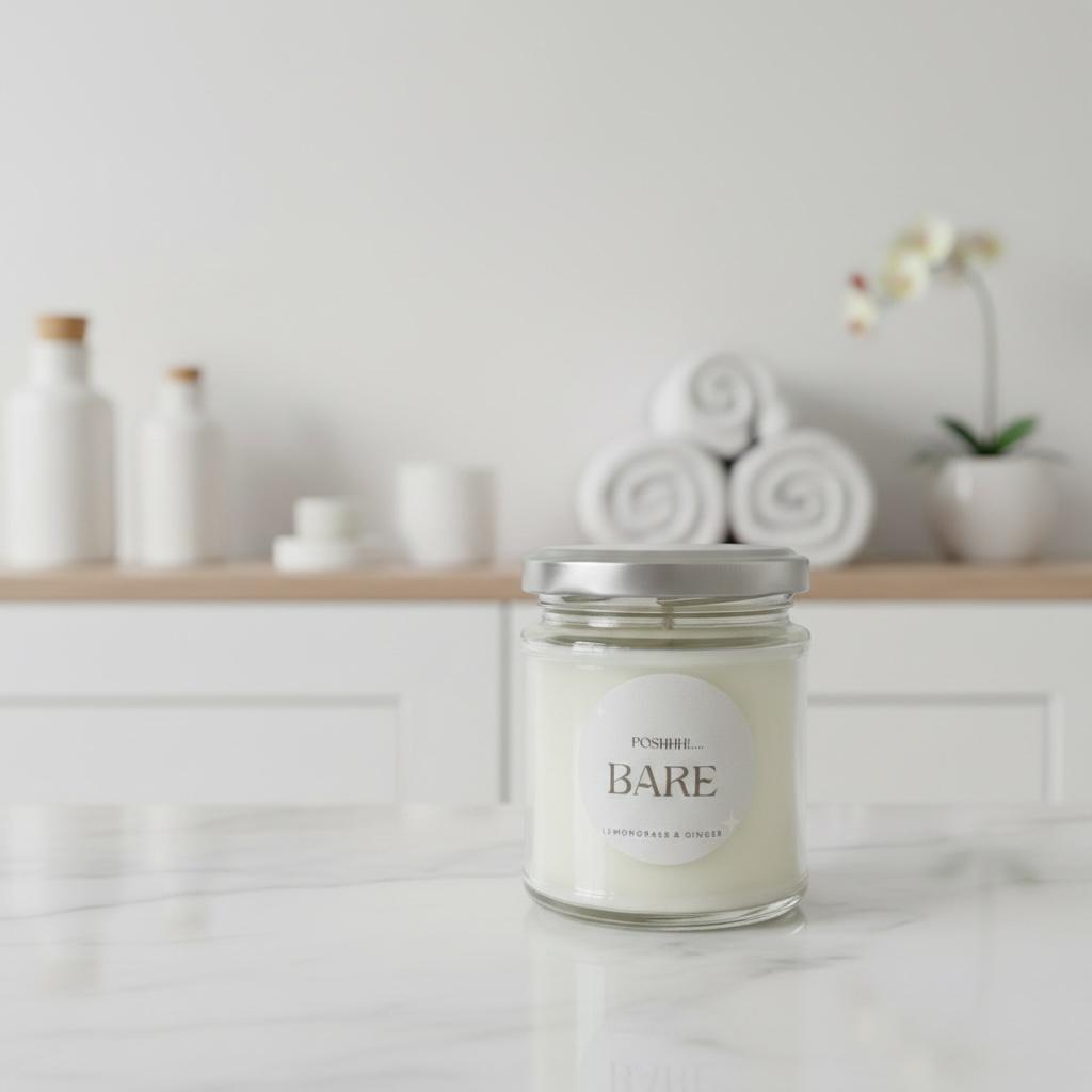 Poshhh Bare Candles handmade in Fife, Scotland