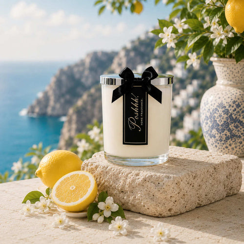 Poshhh Co Capri Coast Candles handmade in Fife, Scotland