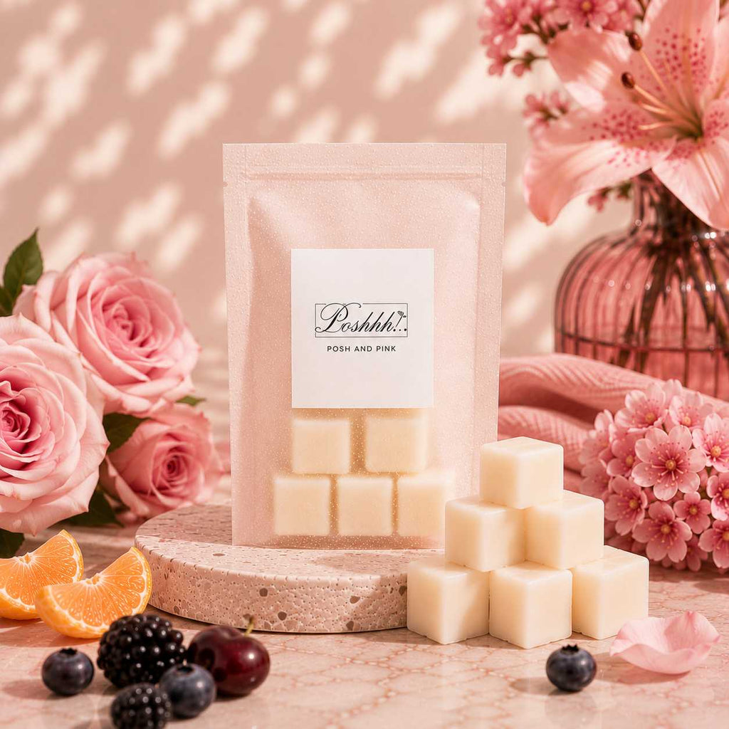 Poshhh Co Posh and Pink Wax Melts handmade in Fife, Scotland